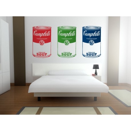 Sopa Campbelle´s para Cabecero imagen vinilo decorativo