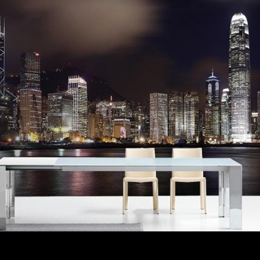 pegatina pared Fotomural HongKong Skyline