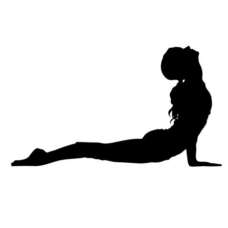 pegatina decorativa Yoga Postura X