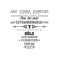 Vinilo frase Las Cosas Simples