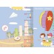 Medidor Niños Viajeros imagen vinilo decorativo
