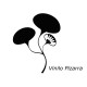 Pizarra Flores adhesivo decorativo ambiente