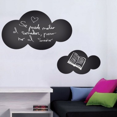 vinilo decorativo Pizarra Nube