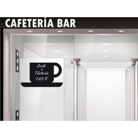 Pizarra Café adhesivo decorativo ambiente