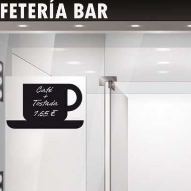 Pizarra Café adhesivo decorativo ambiente