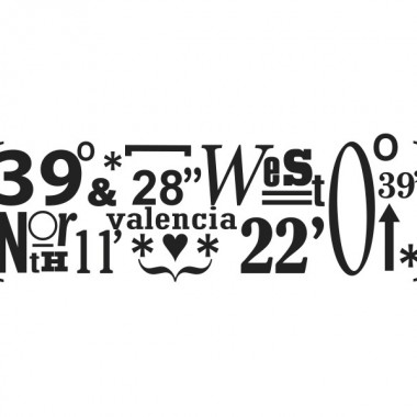 Valencia Coordenadas producto vinilos