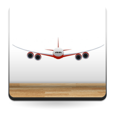 Avion Comercial para Pared producto vinilos