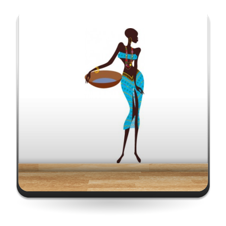 Madagascar Mujer II imagen vinilo decorativo