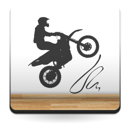 Moto Cross adhesivo decorativo ambiente