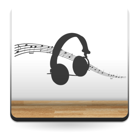 Auriculares Música imagen vinilo decorativo