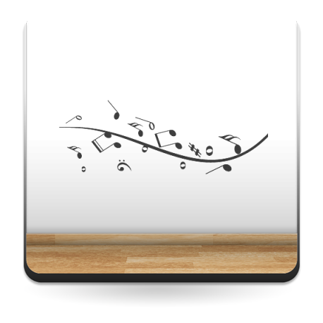 Sinfonía Musical adhesivo decorativo ambiente