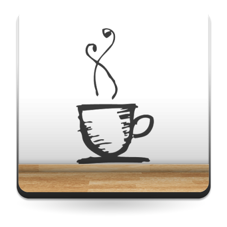 Pegatina café taza a medida