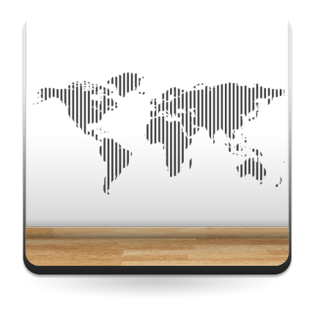 adhesivo decorativo Mapa rayado 