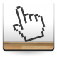 pegatina pared Cursor Mano 
