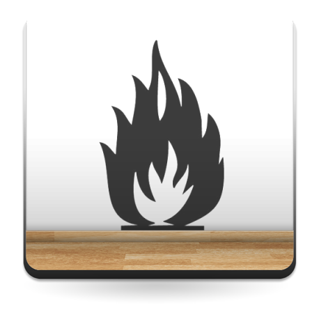 Símbolo Fuego imagen vinilo decorativo