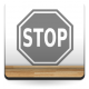 Símbolo STOP adhesivo decorativo ambiente