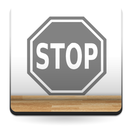 Símbolo STOP adhesivo decorativo ambiente