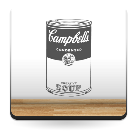 Sopa Campbelle´s para Cabecero adhesivo decorativo ambiente