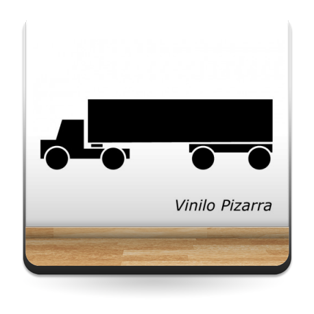 Pizarra Camión decoración con vinilo