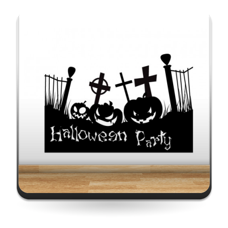 Halloween Calabazas Party producto vinilos