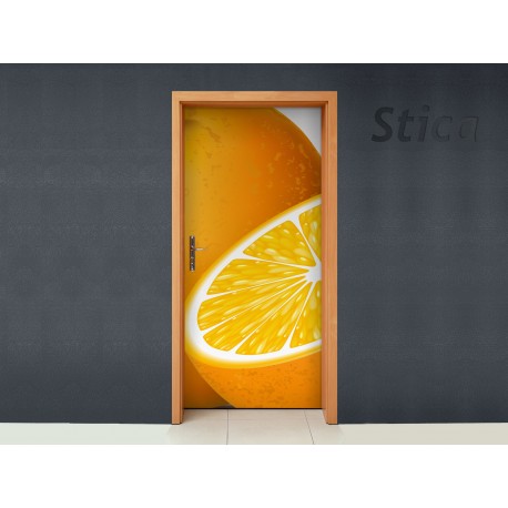vinilo decorativo Puerta Naranjas