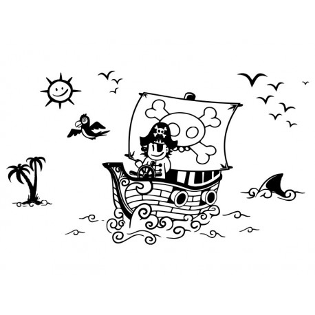 vinilos imagen producto Piratas a Babor