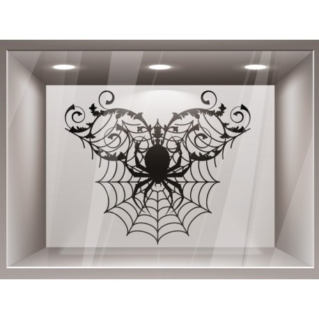pegatina pared Halloween Ornamento Araña II