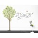 Árbol Pajaritos Fotos II adhesivo decorativo ambiente