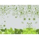 adhesivo decorativo Vinilo al ácido impreso Floral Verde