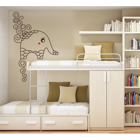 vinilo decorativo Elefante Bombai