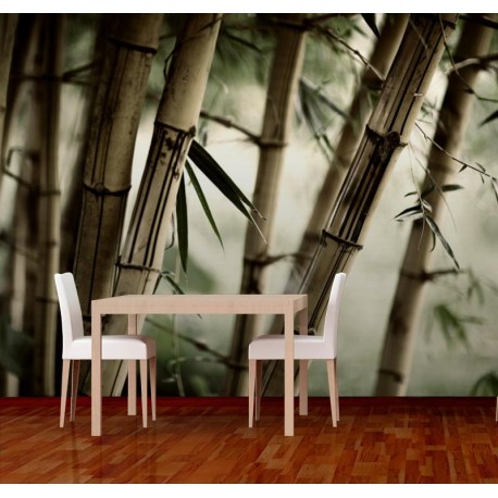 Fotomural Bambú adhesivo decorativo ambiente