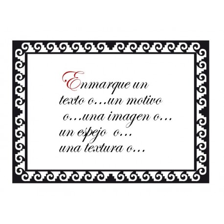 Marco Retro adhesivo decorativo ambiente