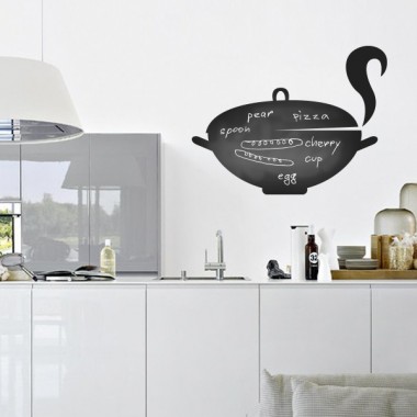 vinilos imagen producto Pizarra Cocina Olla