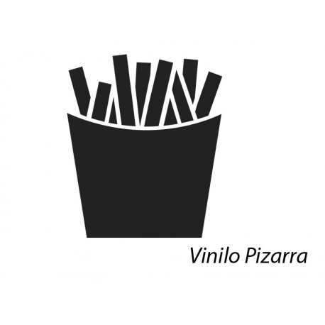 vinilo decorativo Pizarra Restaurante Chips