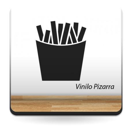 pegatina decorativa Pizarra Restaurante Chips