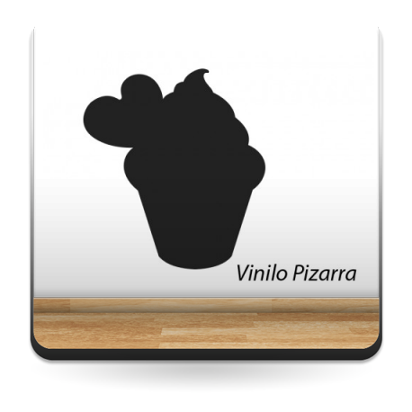 Pizarra Café Cup Cake adhesivo decorativo ambiente