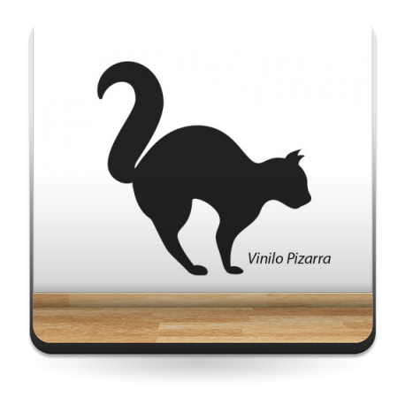 pegatina decorativa Pizarra Gato