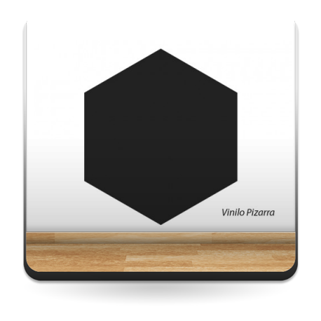 Pizarra Hexagono adhesivo decorativo ambiente