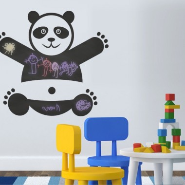 Pizarra Oso Panda imagen vinilo decorativo