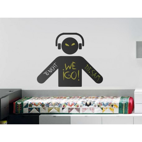 Pizarra DJ imagen vinilo decorativo