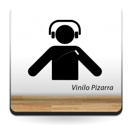 Pizarra DJ adhesivo decorativo ambiente