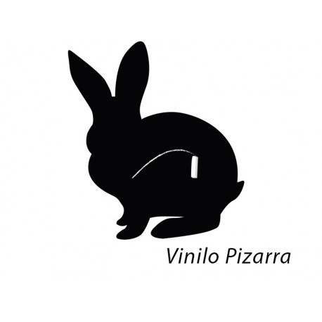 Pizarra Conejo imagen vinilo decorativo