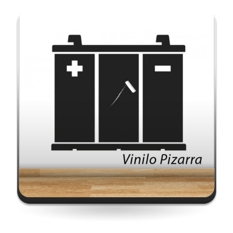 Pizarra Coche Batería adhesivo decorativo ambiente