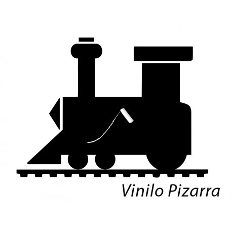 Pizarra Locomotora decoración con vinilo