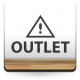 Outlet Horizontal con Icono adhesivo decorativo ambiente