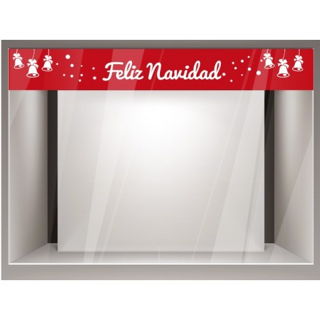 Vinilo Navidad Reposicionable Cenefa decoración con vinilo