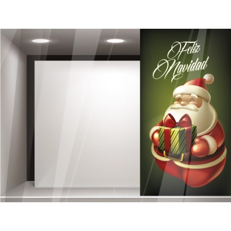 adhesivo decorativo Vinilo Papa Noel Reposicionable 
