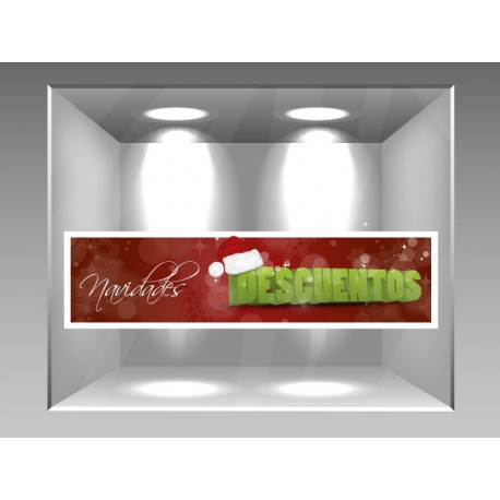 Navidad Reposicionable Vinilo Promocional decoración con vinilo