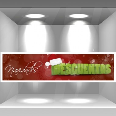 Navidad Reposicionable Vinilo Promocional decoración con vinilo