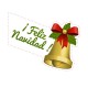 Decorativo navidad campana decoración con vinilo